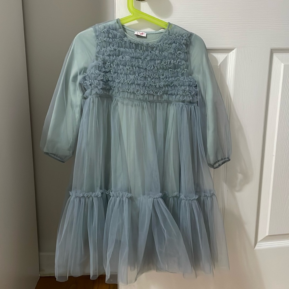 Girl’s formal dress, 4T, for 4-5yo, il Gufo, excellent condition